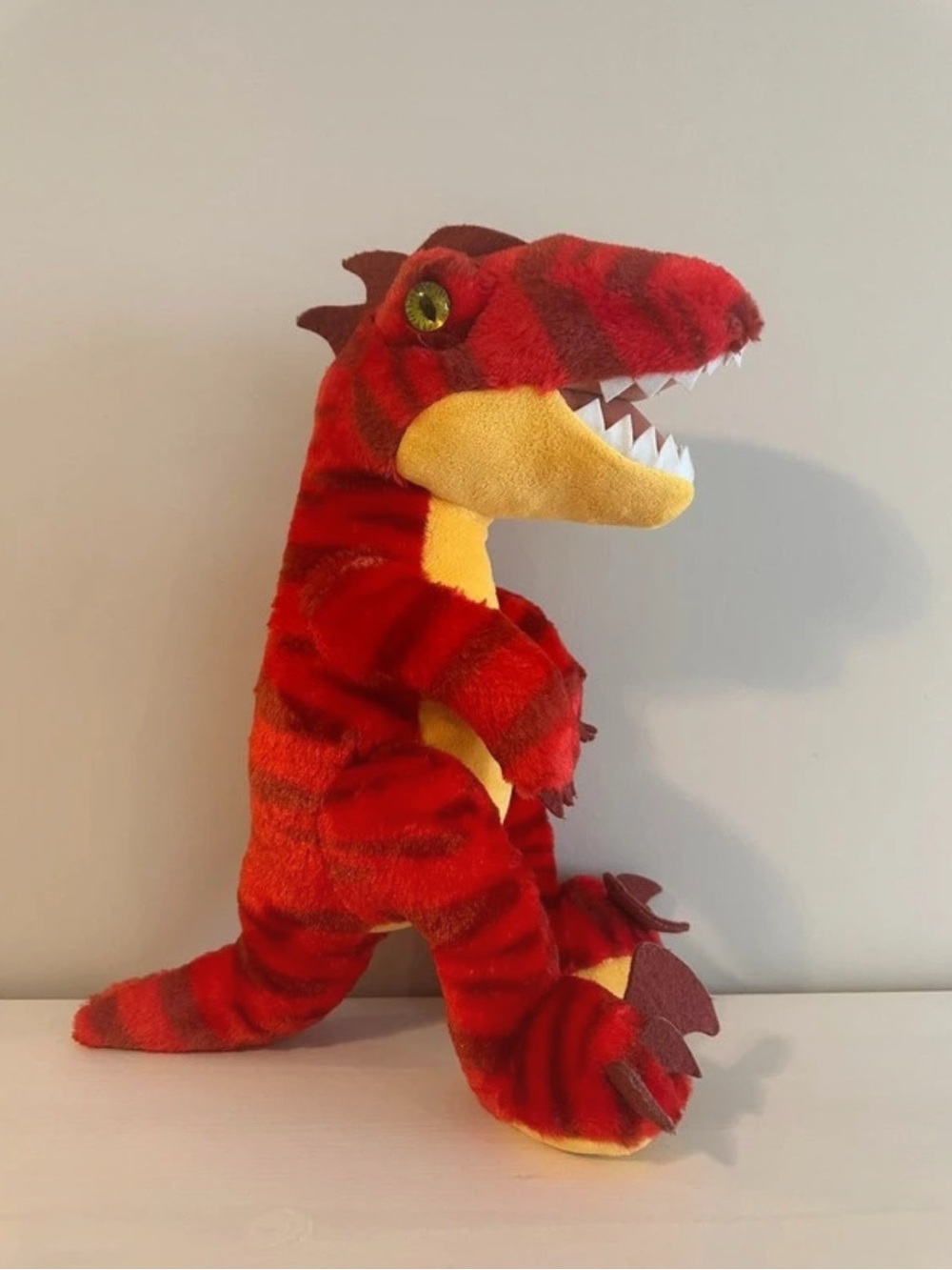 Build A Bear Workshop Red Dinosaur Velociraptor Raptor Plush